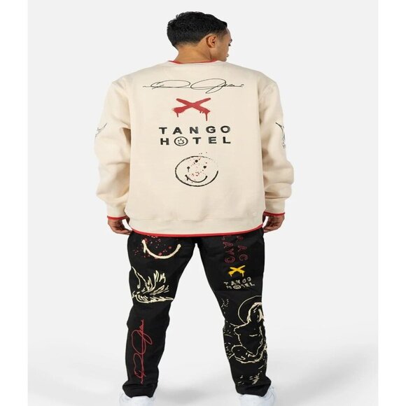 TANGO HOTEL Men's Isaac Pelayo Crewneck Graphic Sweatshirt M NWT - Picture 4 of 4